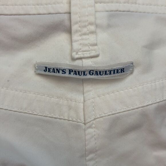 Jean Paul Gaultier white   Pants with Floral Accents, size 28 - Picture 10 of 11